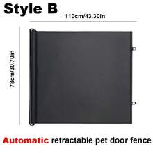 1 件装宠物围栏楼梯门隔离猫狗宠物屏障宠物隔离网，便携式可折叠宠物隔断栅栏，保护宠物狗防护网围栏 - 彩色 - 查看 6