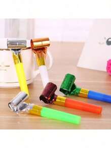 10/20/50pcs-Party Blower, Colorful Birthday Noisemakers Birthday Blow Horns Party Horns Party Whistles New Years Party Noisemakers Party Blowouts Whistles Party Blowouts Party Favors Noise Makers Random Color