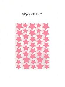 1120/840/560/280 Pcs Star Stickers, Back To School,Halloween & Christmas Decoration Stickers, Colorful Five-Pointed Star Stickers For Party, Holiday Photo Decoration, Face Decor Stickers (1 Sheet Per Color), For Decoration Only (Not For Makeup)2000/1400/160/80/40