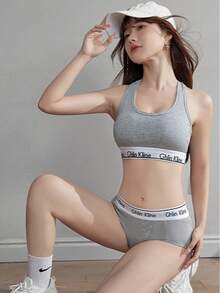 1 Character Mother Crazy Field Clothing For Clothing For The Four Seasons - 灰色 - 查看 3