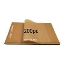 50/100/150/200 pezzi di carta da forno per cottura ritagliata in precedenza, non candeggiata e antiaderente in varie dimensioni, misura metà di una teglia da forno, adatta per cottura, cucina, arrostire, friggitrice ad aria, vaporiera, accessori per friggitrici profonde