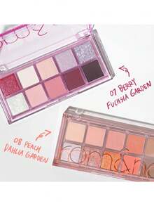 Rom&nd Romand Better Than Palette 07 浆果紫红色花园眼影盘，自然日常配色，易于晕染，色彩鲜艳，丝绒质地，哑光和珠光双色，显色度高，持久不脱妆，韩国彩妆，K-Beauty，7.4克/0.26盎司 - 07 BERRY FUCHSIA GARDEN - 查看 8