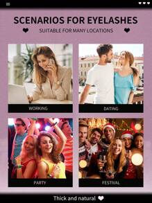 5 Pairs 3D Faux Mink Cat Eye False Eyelashes - Hypoallergenic Fluffy Lightweight Natural-Looking Lashes For Dramatic Foxy Eyes Strip Lashes, Lashes, Eyelashes, Fake Lashes