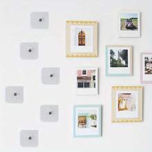 6/20pcs Strong Adhesive Wall Hooks, 1cm Exposed, Easy Installation, Waterproof, No Drilling Required, Modern Style. Suitable For Hanging Pictures, Frames, Posters, Clocks, And Artwork In Kitchen And Bathroom. Fashionable Adhesive Hooks With Waterproof And Practical Features.