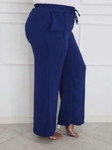 Duna Plus Size Trousers - Azul Marino - Ver 3
