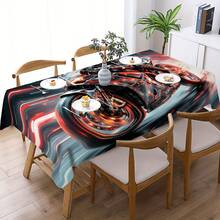 1pc New High Speed Motorcyclist Print Tablecloth, Suitable For Home, Dining Table, Family Dinning Table Cover, Daily Kitchen Tabletop - Multicolor - View 4