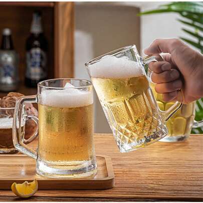 1 pieza Copa de vino para vacaciones, vaso transparente de gran capacidad, diseño creativo de cristalería para el hogar, bar, hotel, KTV, casa de té