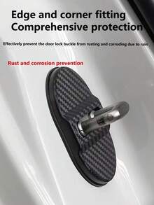 4 件装汽车门锁保护套，门锁减震降噪绝缘垫片，防锈塑料套，通用车门配件 - 均碼 - 查看 6