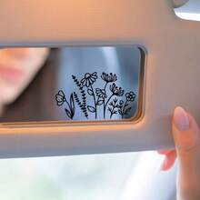 Mini Wildflowers Car Decal, Windshield Banner Decal, Vinyl Decal Sticker, Car Accessories, Car Decor - one-size - View 2