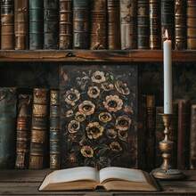 1幅帆布墙画海报，维多利亚哥特式花卉邪眼图案海报，万圣节艺术印刷品，复古暗黑植物艺术风格，适合客厅、卧室墙面悬挂或桌面摆放，理想的家居装饰礼品，万圣节房间装饰 - 彩色 - 查看 3