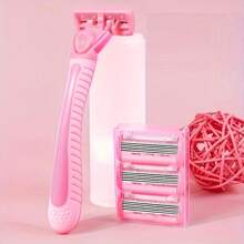 Kit de îndepărtare a părului fără durere pentru bikini pentru femei - 6 lame din oțel inoxidabil, capete înlocuibile, alergie scăzută, lavabil, potrivit pentru toate tipurile de piele