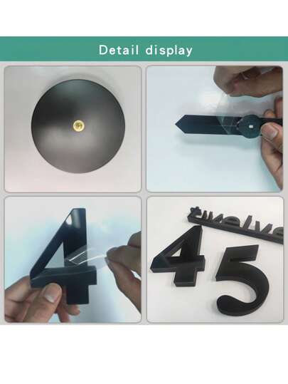 Pc Of DIY Acrylic Wand Clock, Creative Frameless Large Set, Easy To Install, Silent Klok Living Room, Bedroom ation, Home Furnishings Dormitory Back School view 5