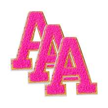 3/26 件 A-Z 3.15 英寸雪尼尔刺绣字母、熨烫补丁、缝制/熨烫装饰数字徽章、服装配饰（用于衣服、夹克、帽子、书籍、背包）、DIY 刺绣补丁 - 彩色 - 查看 61