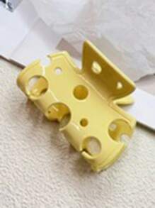 1pc New PVC Hair Clips Cute Pudding/Cheese Cartoon Cake Design Hair Accessories For Women,Hair Claw,Claw Clips,Hair Jaw Clip,Hair Clutch