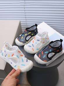Summer New Breathable Mesh Sandals, Toddler Boys' Closed Toe Anti-Kick Thin Net Sandals, Girls' Camouflage Beach Shoes, Soft Bottom Non-Slip Infant Fashion Sandals