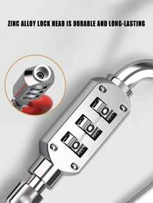 3-Digit Dial Combination Code Number Lock Padlock For Luggage, Keyless, Waterproof,Outdoor Travel Waterproof Padlocks,Can Be Used As Keychains,Zipper Bags, Backpacks, Handbags, Suitcases, Drawers, Outdoor Use, Firm And Durable Graduation - View 3