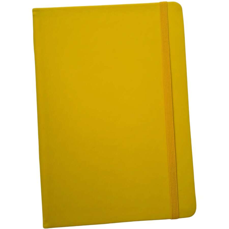 Moleskine Style Notebook 14x20 SKETCHBOOK With Or Without Lines - 黃色 - 無議程 - 查看 1