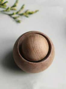 1 pieza Difusor de aroma de madera redondo, Aceite esencial con aroma de madera, Decoración para auto, Difusor de fragancias para el hogar