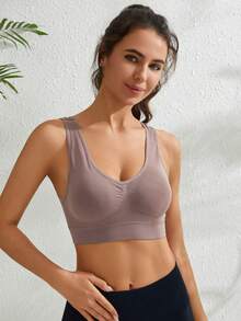 3pcs/Set Women Seamless Wireless Soft Comfort Bralette Set, Multicolor - Multicolor - View 4