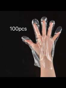 100个一次性足膜套，塑料足膜套，适用于足部修复，足部保湿袜SPA足部护理，试鞋用透明足膜袜，舒适闭合。 - 彩色 - 查看 14