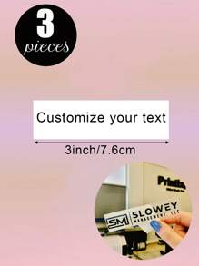 100 Sheets/20 Sheets/1 Sheet Custom Name Or Text Multi Specification Long 5in/4in/3in Multi Specification Color Bright Tear Off Film UV Transfer Sticker, Waterproof And Scratch Resistant Transparent Cooling Label Sticker, Can Customize Name, Text, Blessing Message To Give To Your Favorite Person, Multi-Functional, Adjustable, Exquisite, Adorable, Modern, Colorful, Cute, Comfortable, Stylish, Custom, Office, Tea Room, School, Home, Home Refresh, Back To Customized Stickers, Warm Ambience