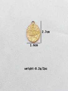 2 Stücke minimalistische personalisierte geometrische Schmuckzubehör, 18 Karat vergoldete Edelstahl Anhänger Halskette, DIY Schmuckherstellung