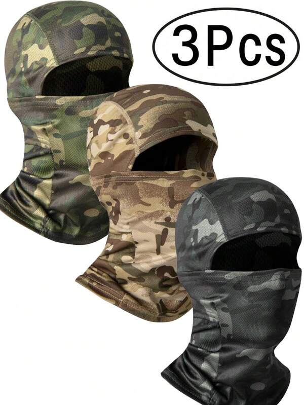 3/1 Pieces Balaclava Ski Face Mask For Men Women, Balaclava Face Cover, Shiesty Mask UV Protector Lightweight For Motorcycle Snowboard Full Face Cover For Men And Women Breathable Full Face Mask For Skiing Outdoor Sports