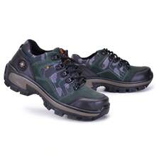 Adventure Boot Genuine Leather Pure Rubber Sole Stitched National Shipping - 軍綠色 - 查看 4