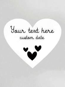 Customized Wedding Tags, Heart-Shaped Personalized Gift Labels, Customized Thank-You Gift Tags (Without Ropes), Suitable For Weddings, Party Gifts, Handicrafts, Christmas, And Gift Packaging - Multicolor - View 28