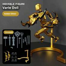 2025款可更换夜光动作人偶伊利丹，全身关节可动，可自由摆放，生日礼物、复活节礼物、礼品，完美之选 - 彩色 - 查看 14