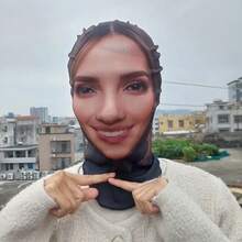 1pc, Custom Full Face Mask, Custom Photo, Unisex For Everyone, Outdoor Sports & Party Clothing Accessories, Perfect For Role Play, Party, Stage Show, Outdoor Sports, Unique Novelty Headwear, Ideal Valentine's Day Gifts, New Year Gifts For Funny Celebrities, Polyester,Multi-Functional,Durable,Ornamental,Reusable,Exquisite,Stylish,High-Quality,Colorful,Modern,Custom,Personalized,Unique,Ideal Gifts For Him,Ideal Gifts For Her,Boyfriend,Dad,Girlfriend,Mom,Family,Friends