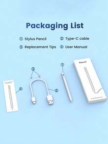 适用于 10.2 英寸 iPad（第十代/10.9 英寸，2022 年）、iPad Air 4/5/6/M4、iPad A16（第十一代，2025 年）、iPad Air 11 英寸和 13 英寸（M3/M2）、iPad Pro 11 英寸/12.9 英寸的触控笔，具备防误触和倾斜感应功能，内置 90mAh 电池，白色电容式触控笔，适用于 iOS 平板电脑。 - 白色 - 查看 9