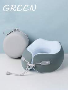 Memory Foam U-Shaped Neck Pillow + Blackout Eye Mask + Noise Reduction Earplugs Set | 360° Surround Support Cervical Vertebrae Neck Pillow | Soft Flannel Breathable Pillowcase + Portable Storage Box | Suitable For Airplane Travel/High-Speed Rail Nap/Office Lunch Break Travel Essentials Vacation Holiday Neck Pillow Travel Sleep Mask - Multicolor - View 10