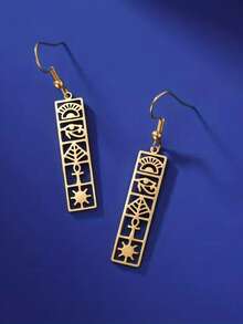 Retro-ägyptischer Schmuck Horus-Augen Ohrringe, goldene und silberne Accessoires für Damen und Herren - Mode - Übersicht 10