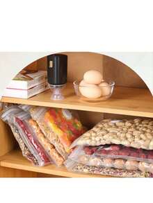 Thick Embossed Vacuum Food Storage Bags With Air Valve, Transparent Sealed Bags, Suitable For Cooked Food, Home And Commercial Kitchen Vacuum Compression Bags - Transparent - View 3
