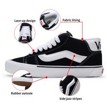 Vans Unisex Canvas Low-Top Sneakers, Casual Lightweight Trainers, Couple Shoes - VN000CQ96BT