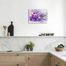 A Canvas Wall Art Cutout, Lavender And Purple Candle Print, Wooden Frame Home Office Decoration, Ideal Bachelor Party Gift. 1 Pc Keyword Wooden Framed Canvas Painting - Thickness 2. 25cm/0.. 9inch,Home Gift Decoration, Room Decoration Aesthetic, Wall Decoration Art. Perfect Gift, Autumn And Winter Wall Decoration, Living Room Decoration, Bedroom Decoration, Kitchen Decoration, Entry Decoration, Bathroom Decoration, Direct Wall Painting, High Quality Wall Painting Poster