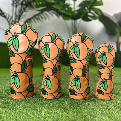 غطاء رأس مضرب الجولف البرتقالي القطعة الواحدة، وغطاء الكباس، وغطاء مضرب الجولف الأنيق مناسبة لهواة الرياضات الخارجية من الجنسين. مصنوعة من مواد مقاومة للماء، توفر أفضل حماية لمضرب الجولف الخاص بك