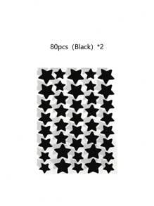 1120/840/560/280 Pcs Star Stickers, Back To School,Halloween & Christmas Decoration Stickers, Colorful Five-Pointed Star Stickers For Party, Holiday Photo Decoration, Face Decor Stickers (1 Sheet Per Color), For Decoration Only (Not For Makeup)2000/1400/160/80/40