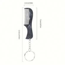 Extra Small Size Men's Mustache And Beard Pocket Comb, Fine Teeth, Suitable For Facial Hair Grooming And Styling. Handmade From High-Quality Cellulose Acetate, Hand-Cut And Polished