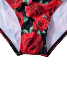 Women's Summer Swim Trunks, Featuring Fashionable Prints And Black Multi Color Options, Meet The Public's Aesthetic Standards And Highlight Feminine Temperament. Soft And Skin Friendly. Specially Suitable For Water Activities Such As Beach, Seaside, Surfing, Indoor And Outdoor Pool Parties, Water Parks, Etc. - 紅色 - 查看 5