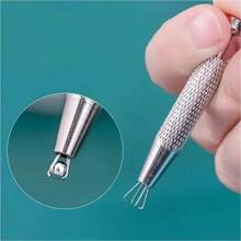 Precision 4-Claw Jewelry Tweezers - Gem And Diamond Setting, Ideal For Beads And Small Parts, Ergonomic Metal/Aluminum Craft Tools, Jewelry Making Tool