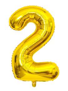 1pc 40-Inch Gold Color Number Foil Balloon, Birthday Party Decor, Photo Backdrop