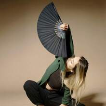 1pc Fan, Bohemian Style Hand Fan Suitable For Line Dance And Performance, Foldable And Portable Plastic Design Summer Cooling,Beach,Travel