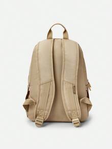 Balabala Kids' Backpack,  "H" Logo School Bag, Durable And Spacious For Boys And Girls - Light Khaki - View 2