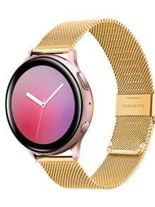 1pc Men Women Stainless Steel Watch Strap Metal Watch Band 20mm 22mm Casual Watchbands Compatible With Samsung Galaxy Watch3 4 5 6 7 41mm 45mm/Galaxy Active2/Gear Compatible With Amazfit GTR 2/3/4 Fashion Busniess Watch Band Smartwatch Replacement Wristband For Watch GT/GT2 42mm 46mm Compatible With Amazfit GTS 2/2E/2 Mini Smart Watch Accessories For Men Women