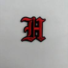1 Pièce Optionnelle Alphabet Noir Edge Patch Brodé, Fer Sur/insignes, Vêtements Et Accessoires Décoration