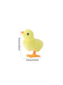 1pc Jumping Chicken Cute Simulation Clockwork Wind Up Plush Moving And Running Teenager Creative Plush Doll Toys Home Decoration Gifts, Kids Toys, Plush Doll,Kids Toys Boys,Toys For Chickens