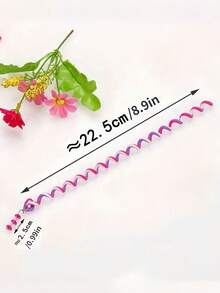 6pcs Girls Colorful Scrunchies Set, Dopamine Hair Ties For Braids, Messy Buns, Princess Hair Accessories, Won't Damage Hair, Suitable For Party, Travel, Performance, Beach, Photo Shoot - 6 PCS - View 8