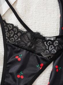 Set de 2 piezas de lencería con camisón y bata sexy para mujer